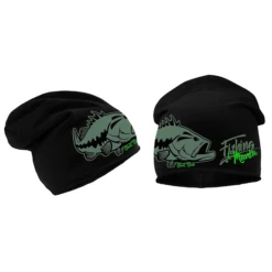 Hot Spot Design Beanie Fishing Mania Black Bass