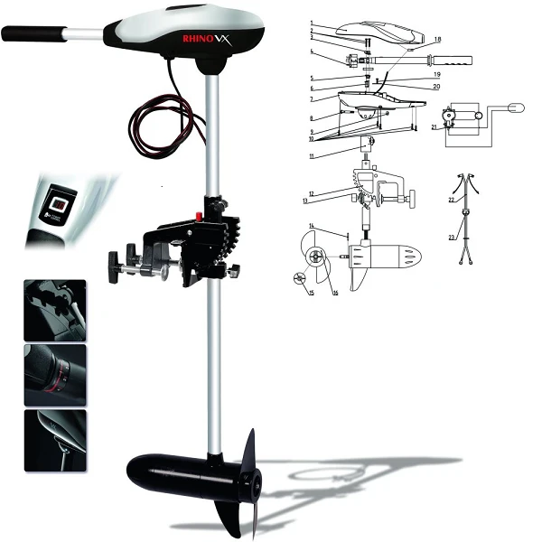 Rhino VX 54 Elektromotor 1 Rhino VX 54 Elektromotor