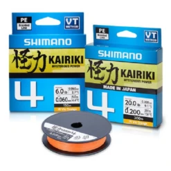 Shimano Kairiki 4 Gevlochten Lijn Hi-Vis Orange 150m