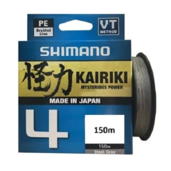 Shimano Kairiki 4 Gevlochten Lijn Steel Grey 150m