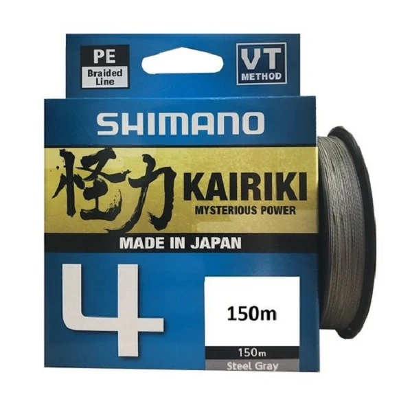 Shimano Kairiki 4 Gevlochten Lijn Steel Grey 150m 1 Shimano Kairiki 4 Gevlochten Lijn Steel Grey 150m
