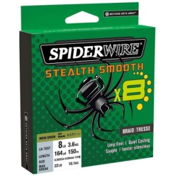 Gevlochten Lijn Spiderwire Stealth Smooth 8 Braid Moss Green