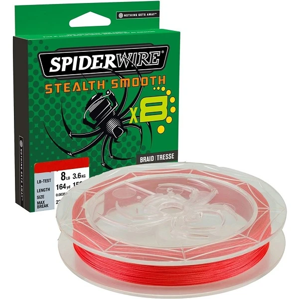 Gevlochten Lijn Spiderwire Stealth Smooth 8 Braid Code Red 2 Gevlochten Lijn Spiderwire Stealth Smooth 8 Braid Code Red - Afbeelding 2